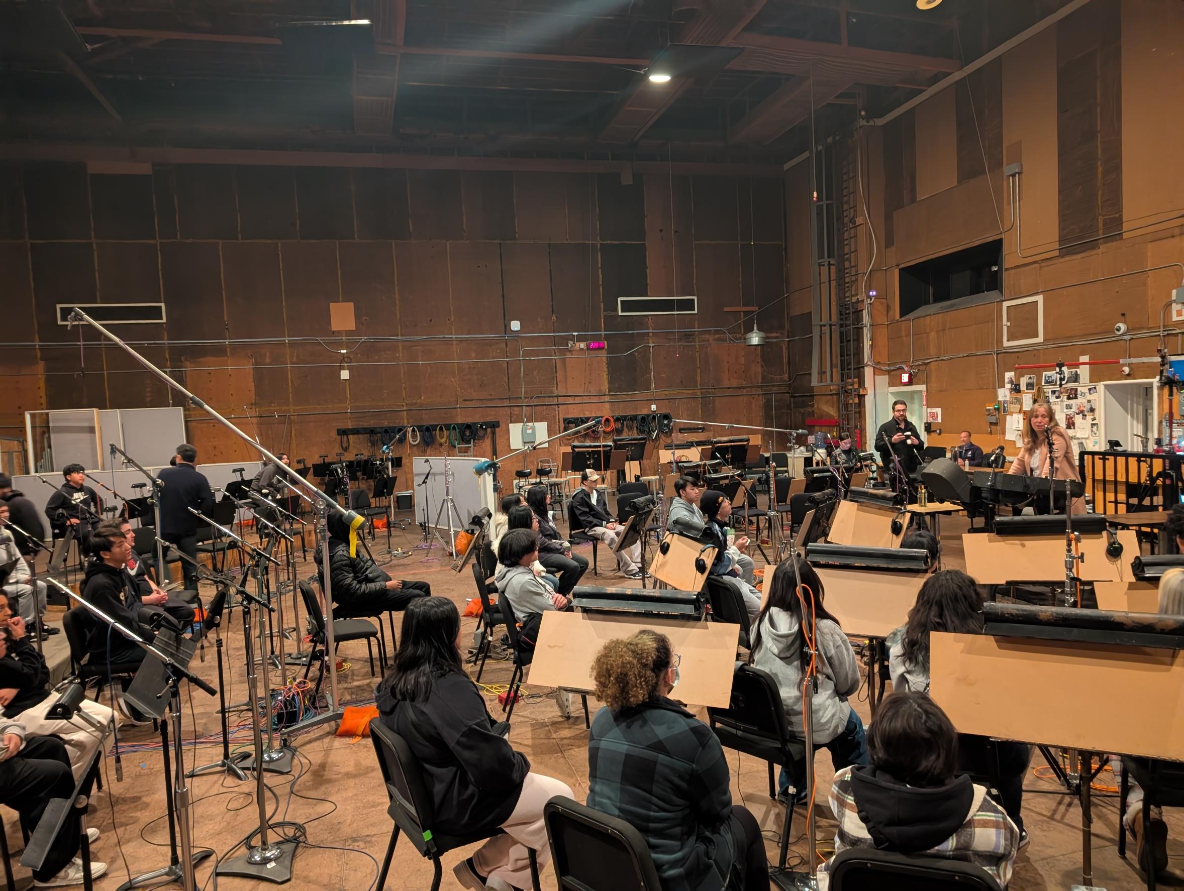 Students at Sony John Williams Stage